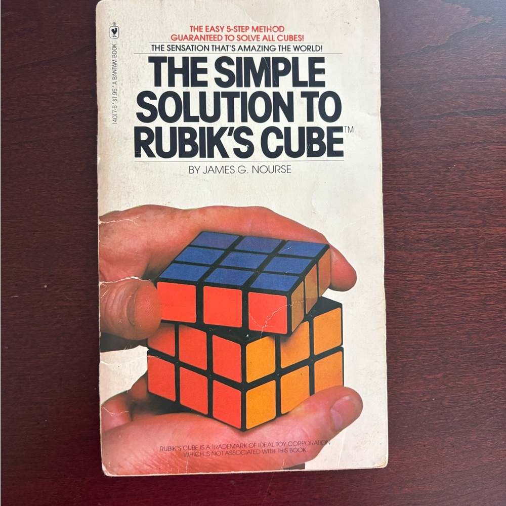 Rubik's Cube Solution Book — Vintage